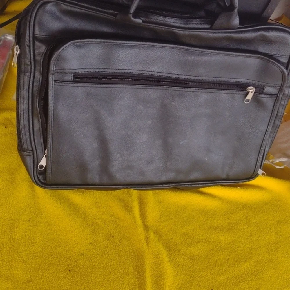 Black Leather Men's Bag